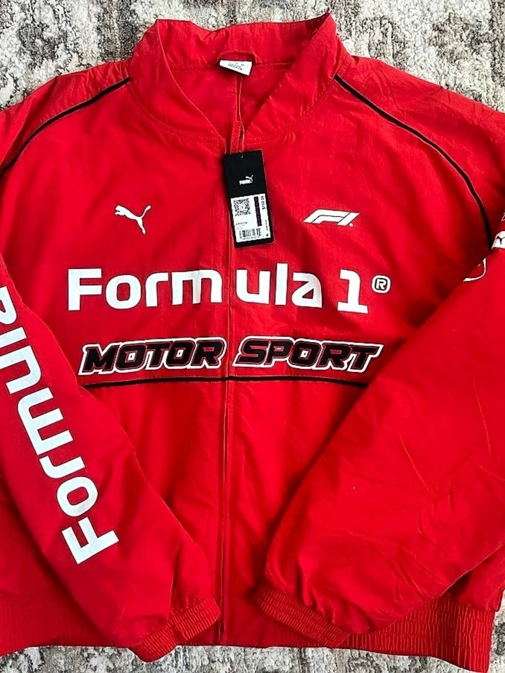 Puma Formula 1 F1 Motorsport Pilot Jacket Men's Red & Black Men Size XXL
